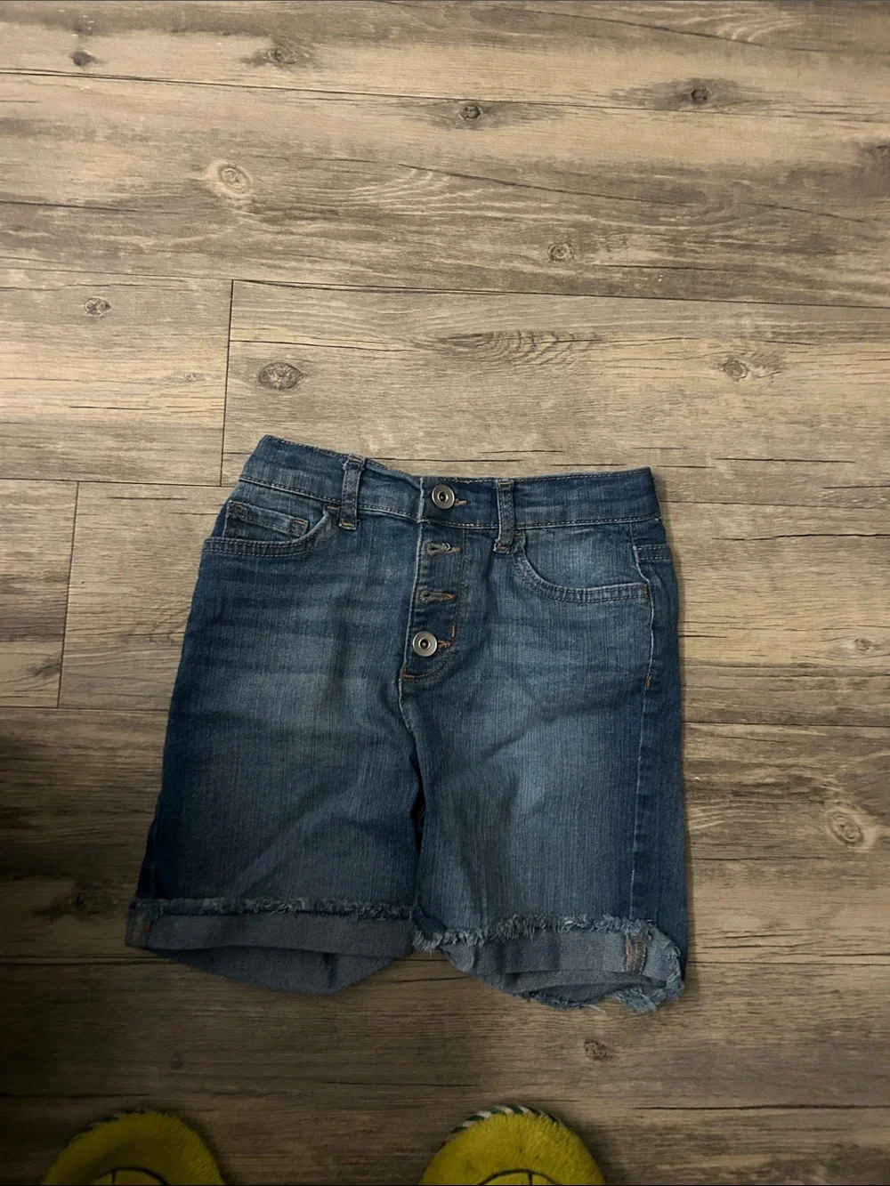 The Children's Place Blue Denim Button-Front Jean Shorts